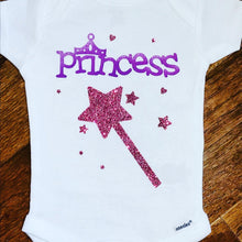 Load image into Gallery viewer, Princess Wand Onesie
