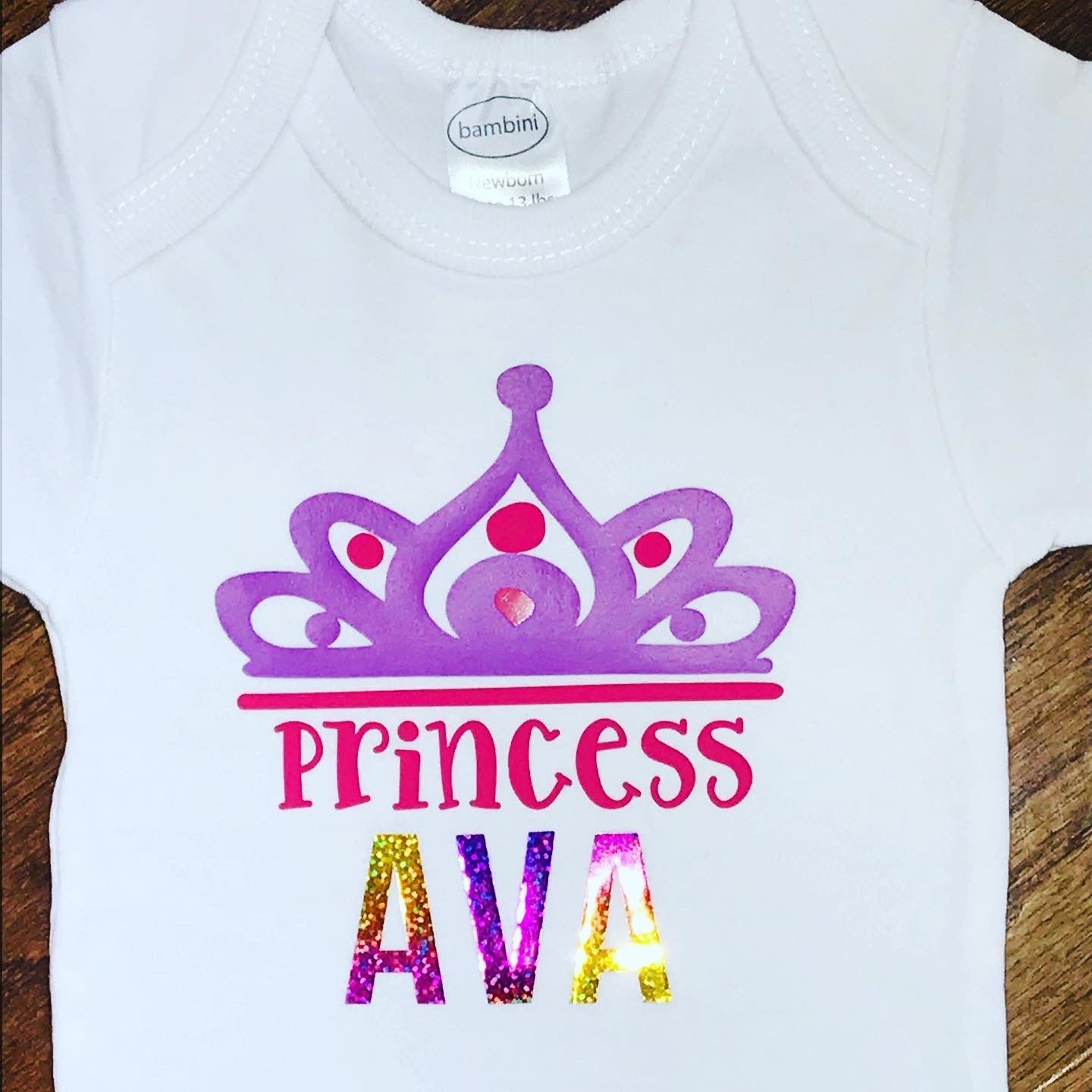 Custom Princess (Name) Onesie